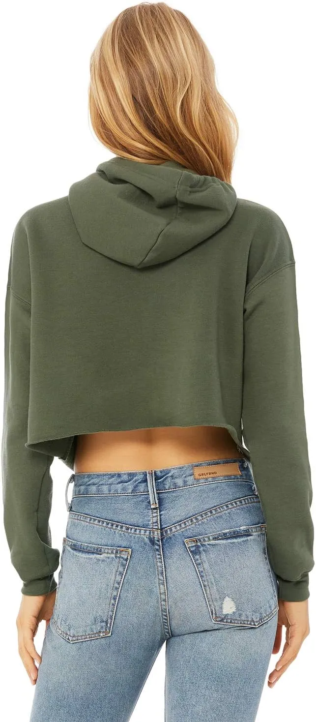 Bella Canvas B7502 Ladies Cropped Fleece Hoodie