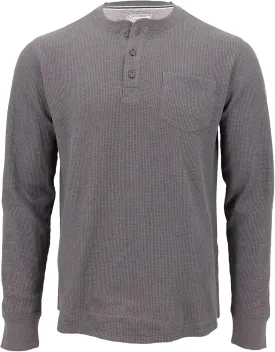 Coleman Long-Sleeve Waffle Thermal Henley Shirts for Men