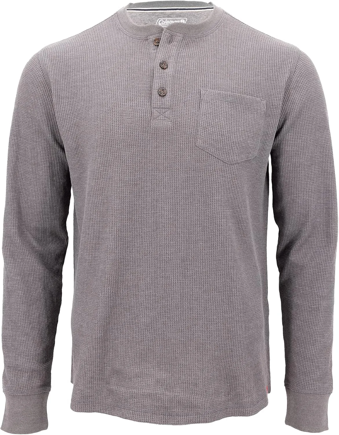Coleman Long-Sleeve Waffle Thermal Henley Shirts for Men
