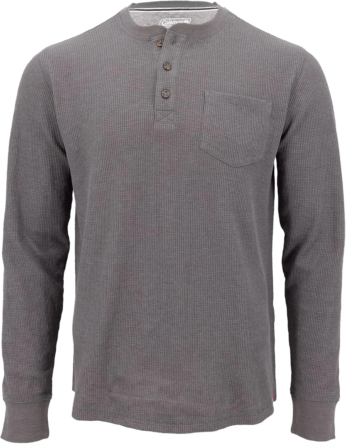 Coleman Long-Sleeve Waffle Thermal Henley Shirts for Men