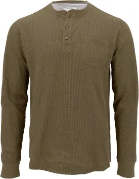 Coleman Long-Sleeve Waffle Thermal Henley Shirts for Men