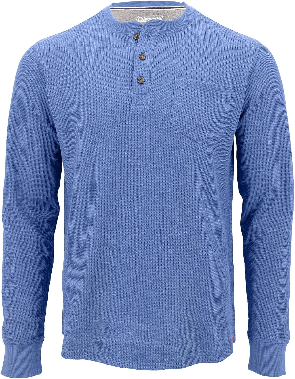 Coleman Long-Sleeve Waffle Thermal Henley Shirts for Men