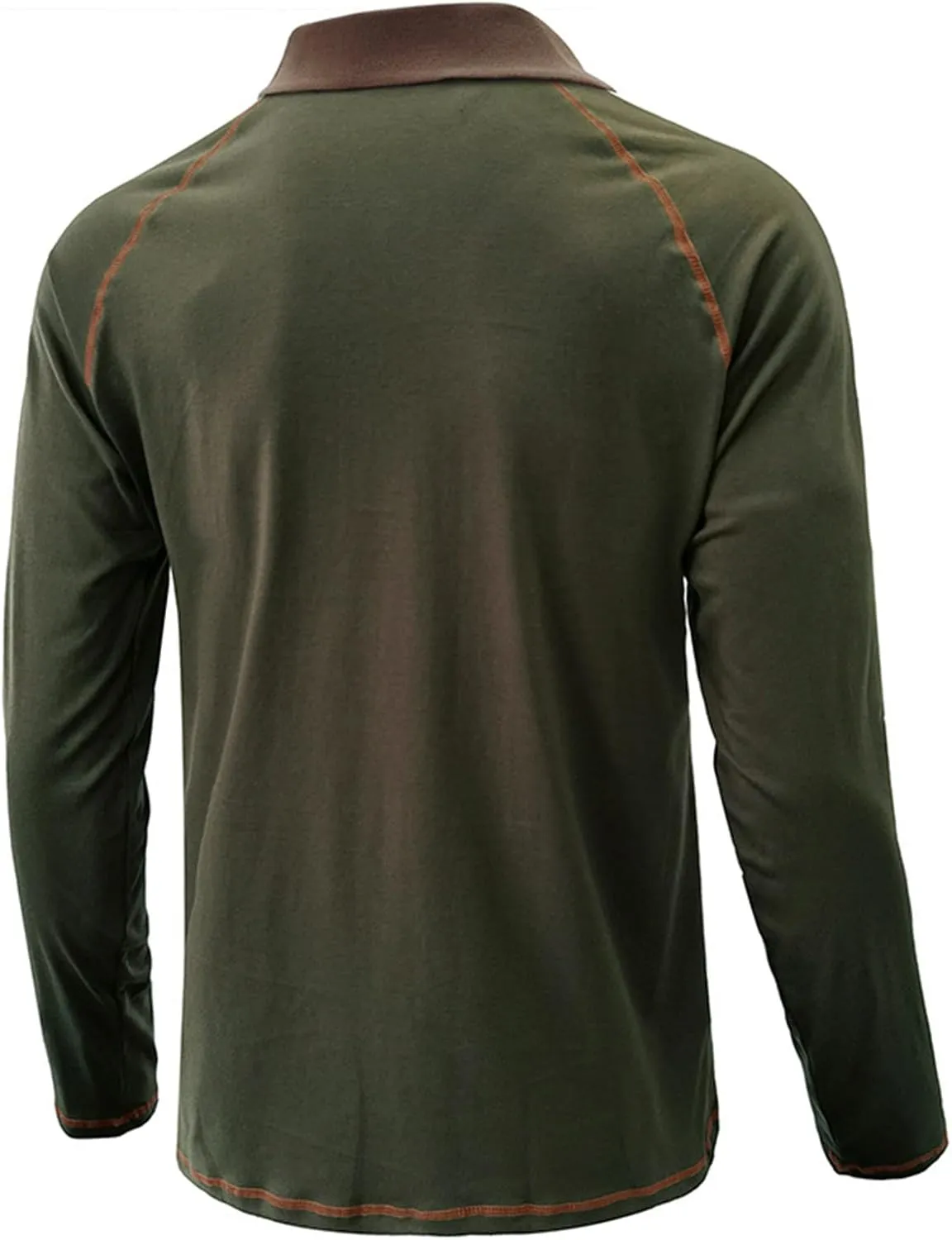 Fashion Mens Polo Shirts Relaxed Fit Long Sleeve Casual Golf Polo Classic Cotton Polo T Shirts Buttons Henley Tops