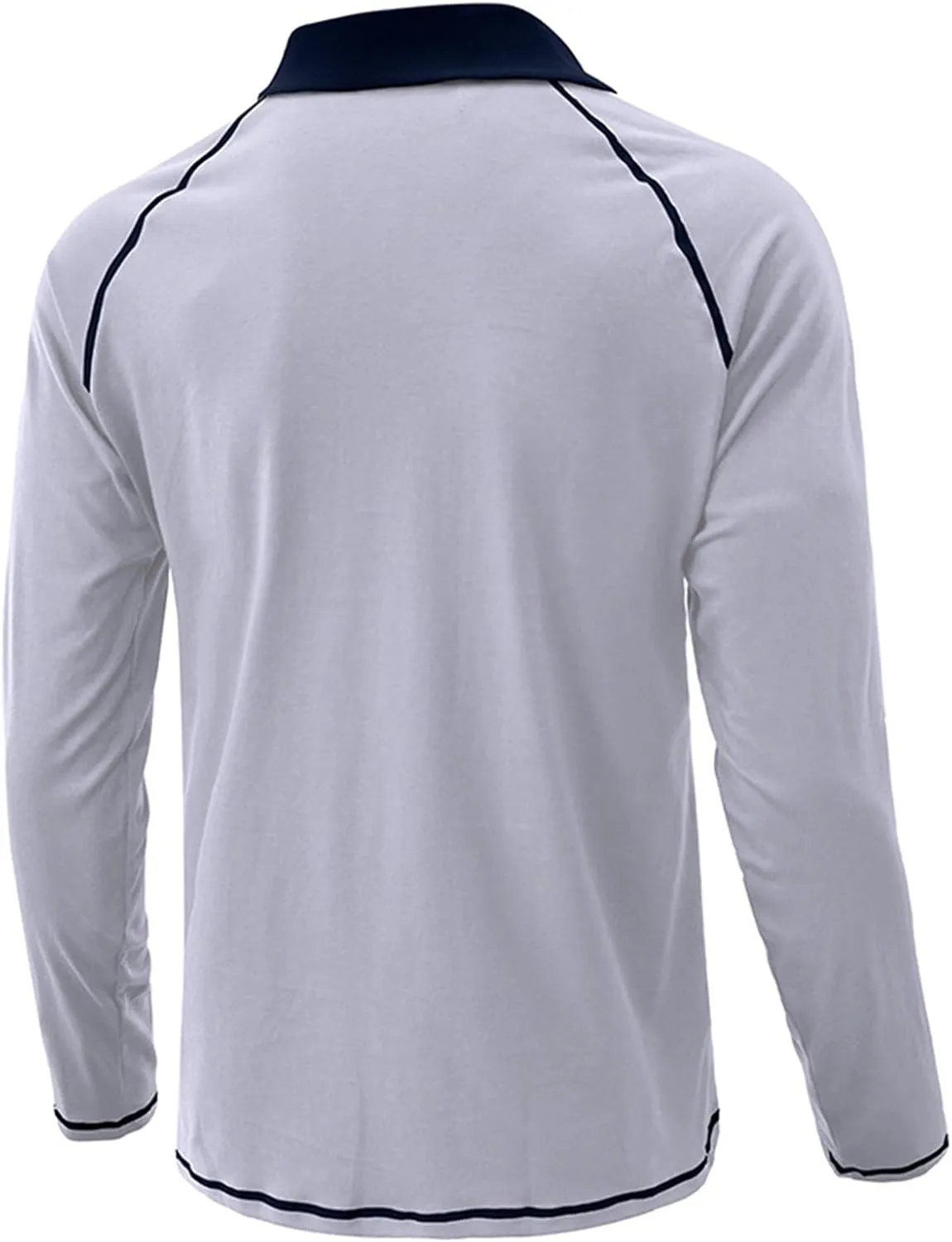 Fashion Mens Polo Shirts Relaxed Fit Long Sleeve Casual Golf Polo Classic Cotton Polo T Shirts Buttons Henley Tops