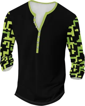 Henley Shirts for Men Lightweight Long Sleeve T-Shirts Casual Workwear Quick Dry Shirts Graphic Club Pullover Tee