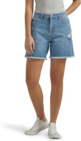 Lee Women's Legendary Mid-Rise Denim Boyfriend Short