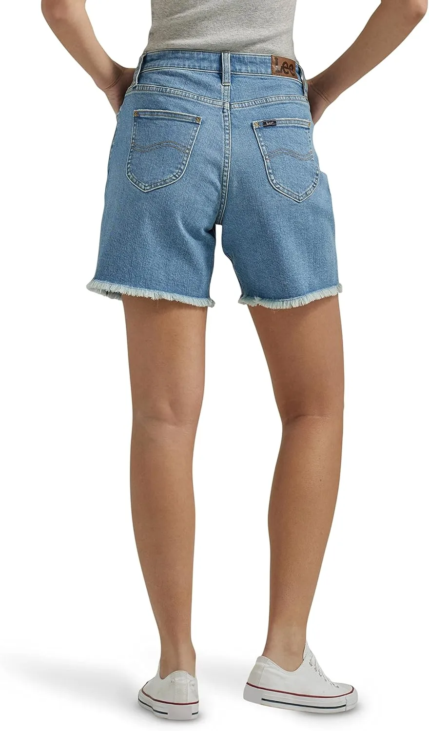 Lee Women's Legendary Mid-Rise Denim Boyfriend Short