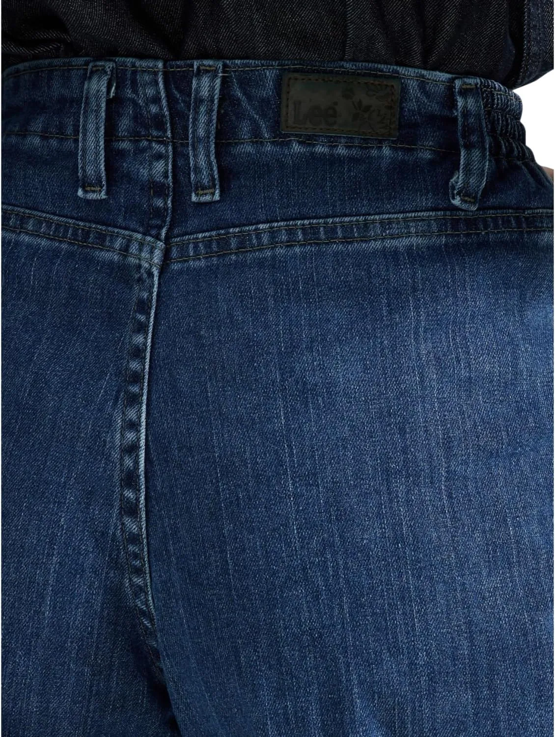 LEE Women's Relaxed-Fit Side Elastic Tapered-Leg Jean