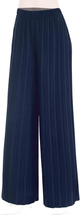 Made By Johnny Women's Pleated Wide Leg Palazzo Pants with Drawstring