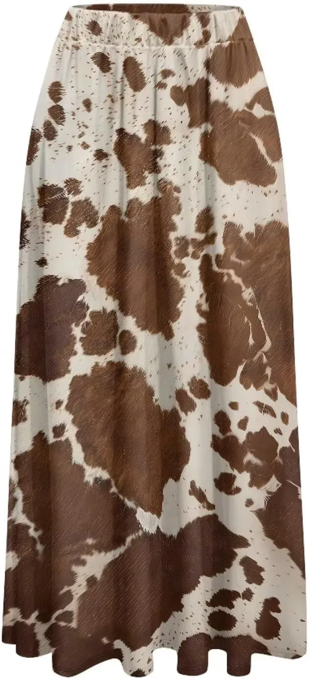 Maxi Skirts for Women Flowy Autumn Skirts with Pockets Pleated Skirt High Waisted Midi Long Skirt Reg and Plus Size S-XXL