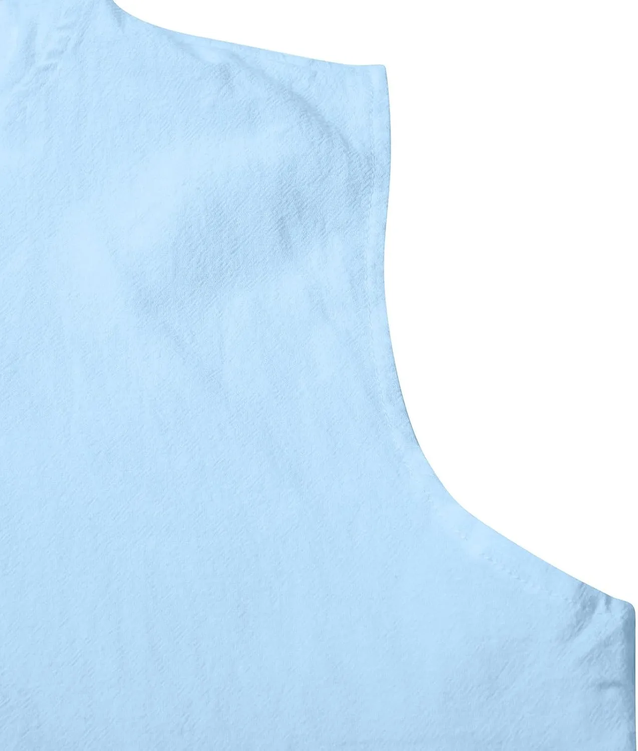 Men's Cotton Linen Workout Tank Tops Button Down Lapel Sleeveless Gym Muscle T Shirts Casual Breathable Summer Tanks