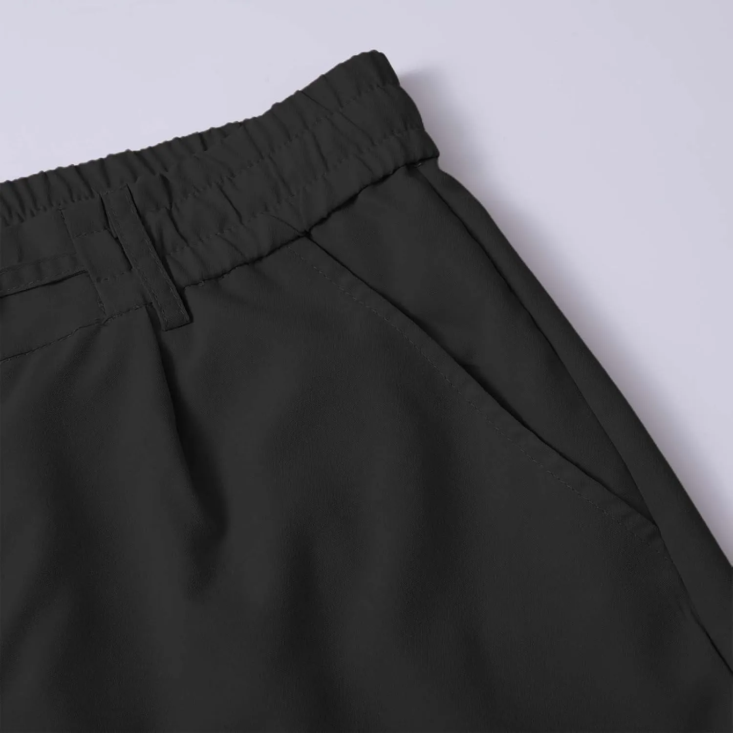 Mens Tapered Pants Casual Linen Pants Elastic Waist Slim Fit Beach Yoga Business Lightweight Cotton Trousers with Pockets