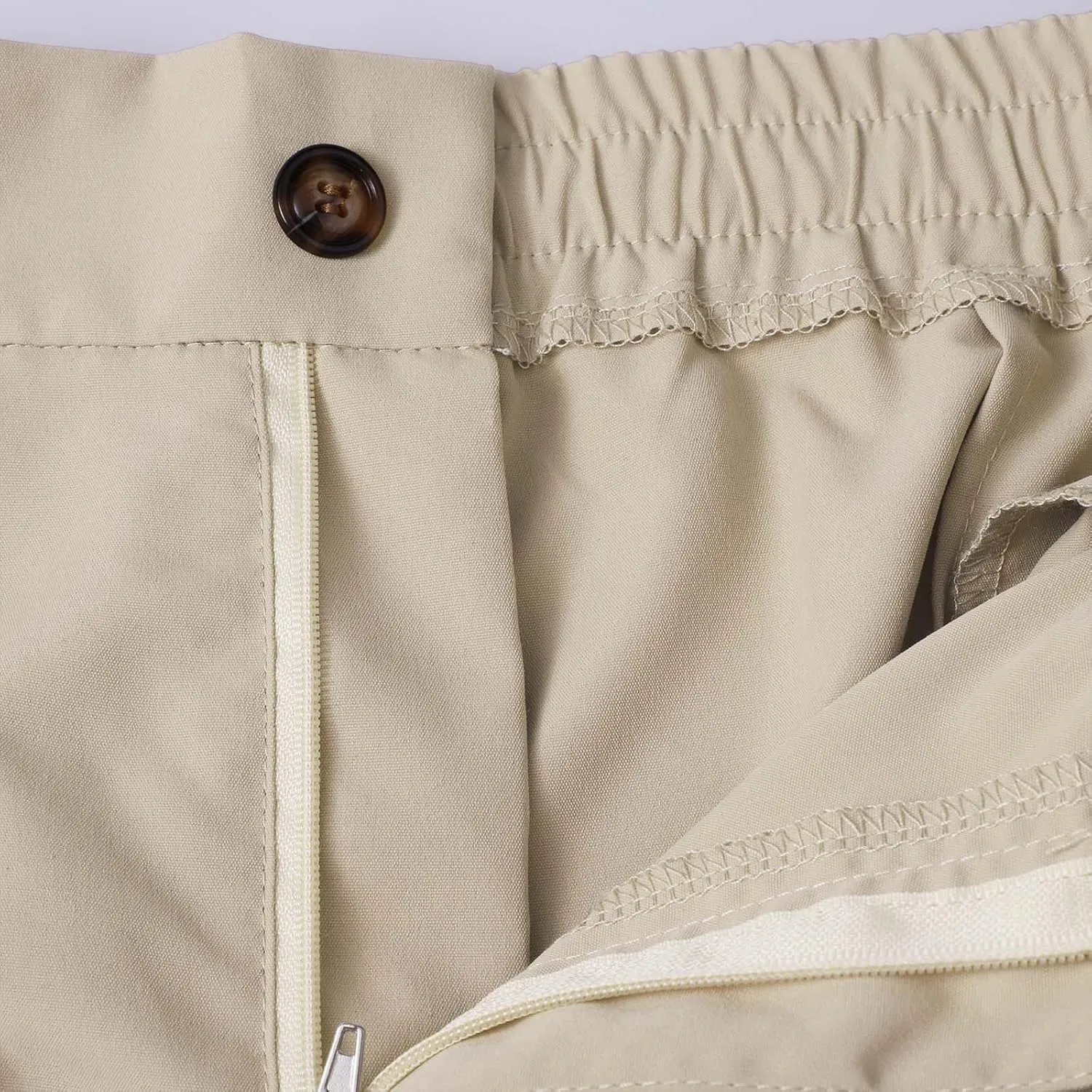 Mens Tapered Pants Casual Linen Pants Elastic Waist Slim Fit Beach Yoga Business Lightweight Cotton Trousers with Pockets