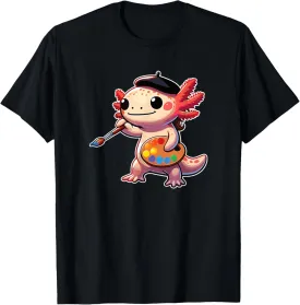 Painter Art Artist Axolotl T-Shirt