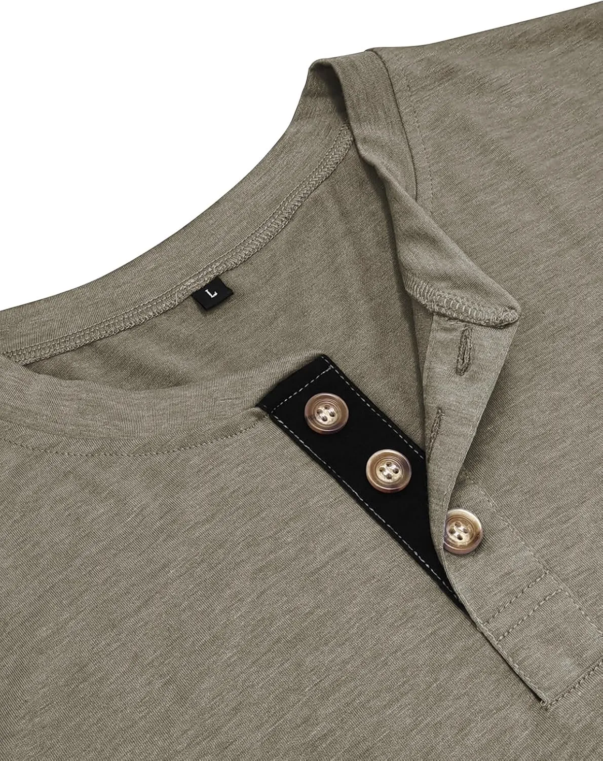 PrettyGuide Men's Long Sleeve Henley Shirts Thermal Fall Casual Work Button T-Shirt with Pocket