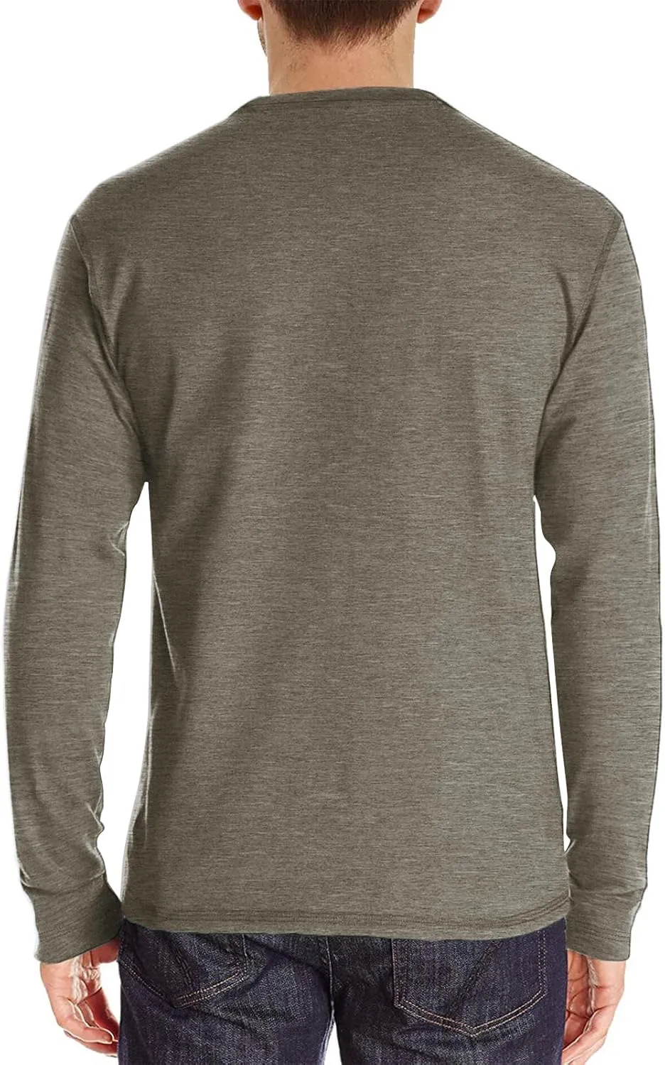 PrettyGuide Men's Long Sleeve Henley Shirts Thermal Fall Casual Work Button T-Shirt with Pocket