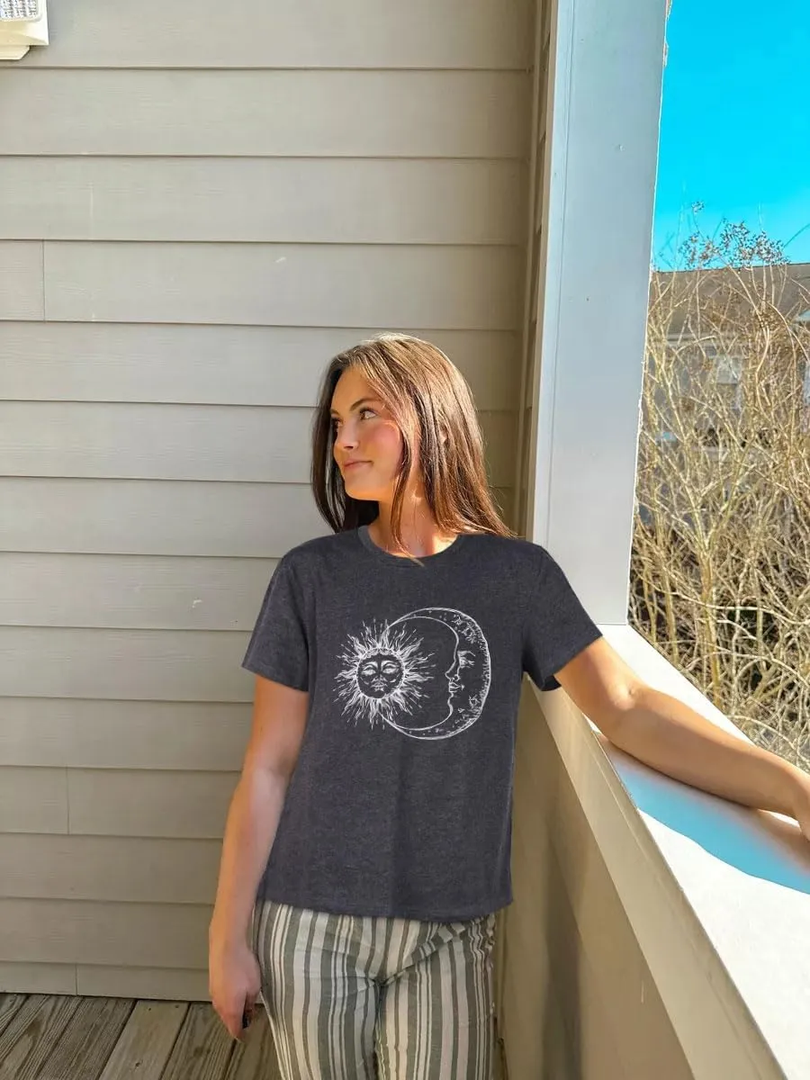 T Shirts for Women Summer Short Sleeve Crewneck Casual Cute Graphic Basic Tees Tops