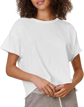 Tankaneo Womens Summer Crop Tops Short Sleeve Crew Neck Boxy T-Shirts Casual Basic Tees
