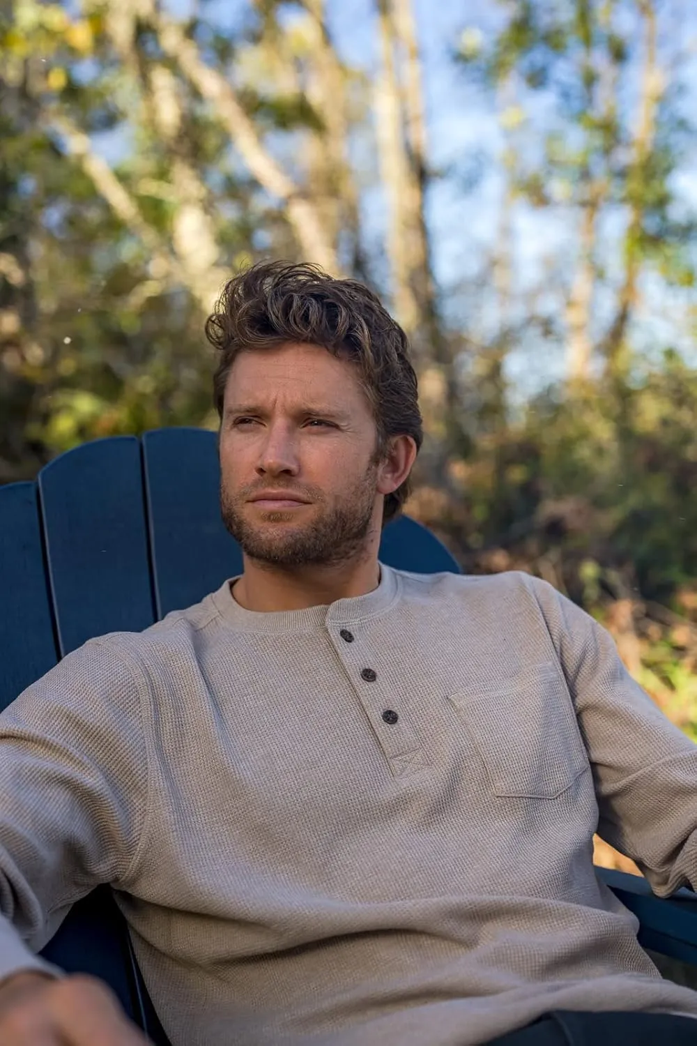 The American Outdoorsman Long-Sleeve Waffle Knit Thermal Henley Shirts with Pocket for Men