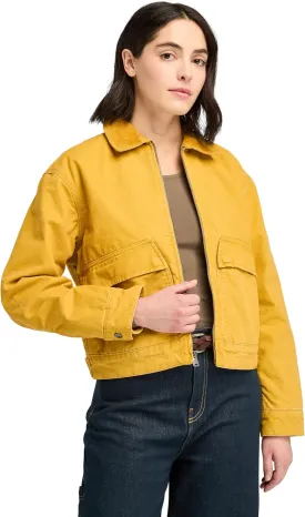 Timberland Women's Quilted Washed Canvas Jacket, Chai Tea, X-Small