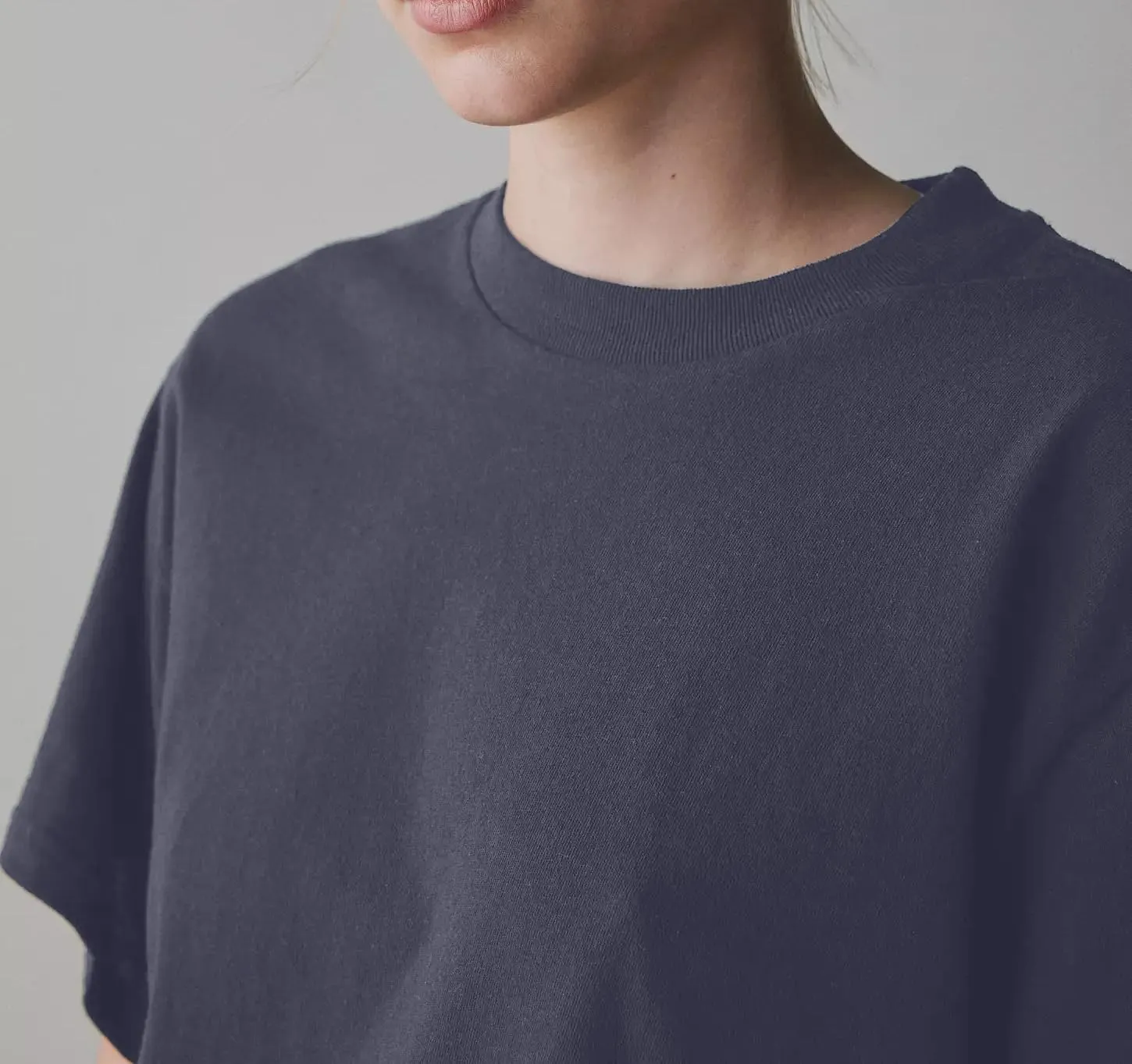 Women's Essentials Crewneck Short Sleeve T-Shirts Casual Boxy Tee Summer Tops Relaxed Fit