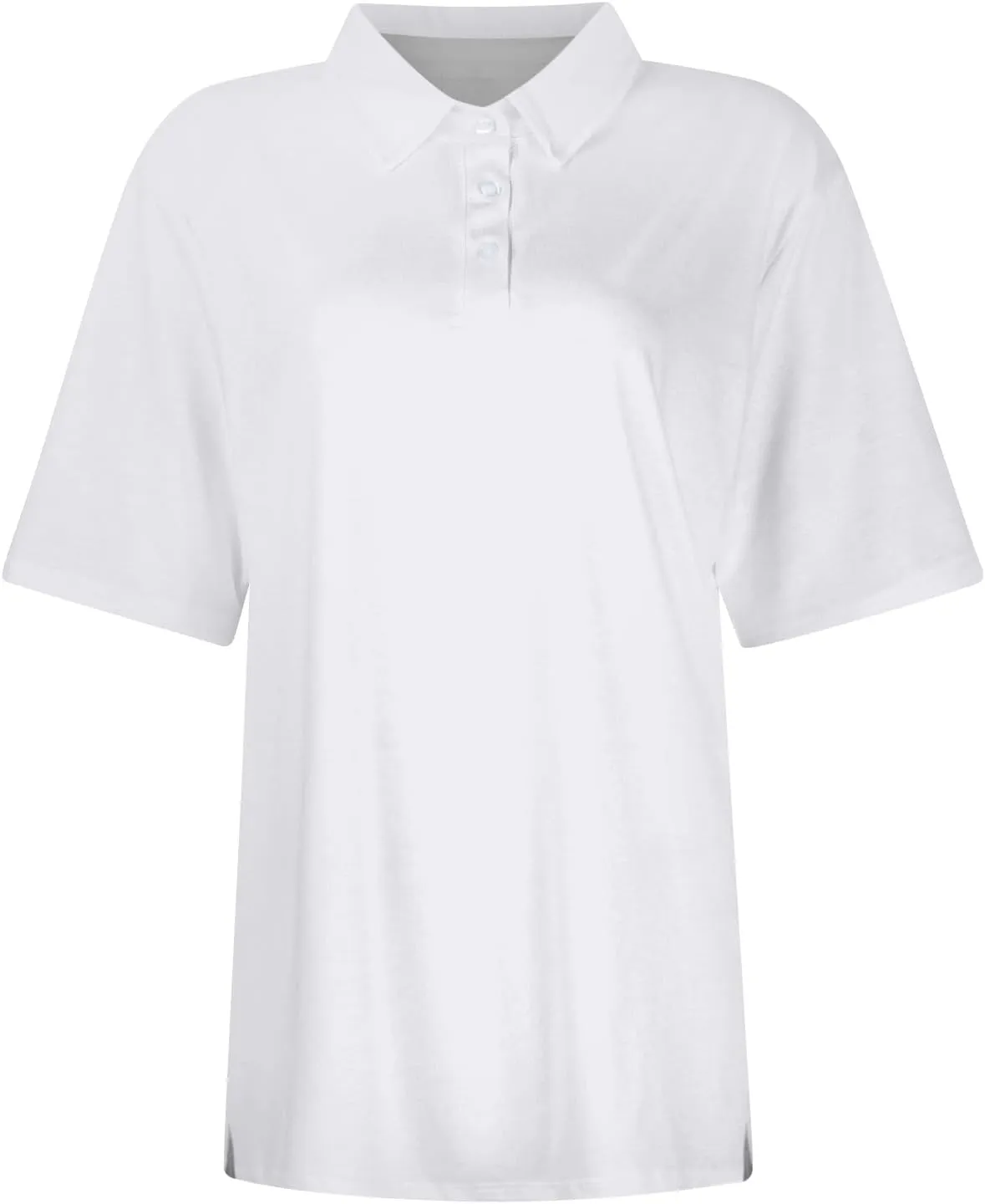 Womens Golf Shirt Polo Shirts for Women Short Sleeve Button Lapel Collared Summer Tops Casual Work Basic Tees