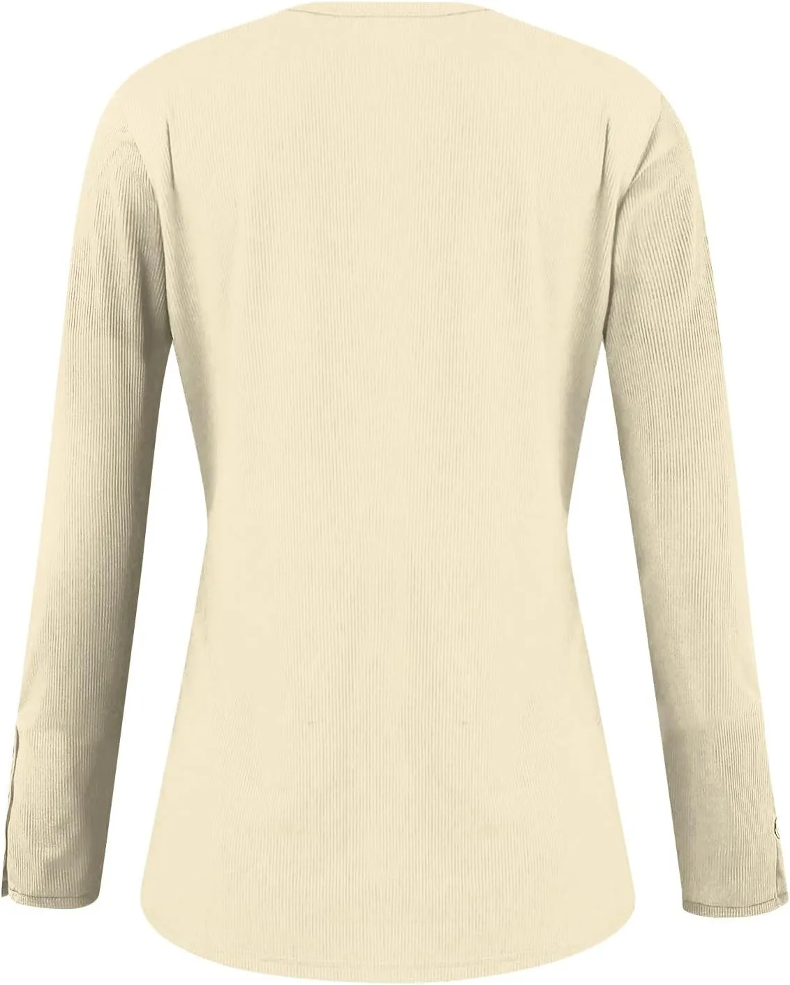 Womens Henley Tops Long Sleeve Fall Winter Henley Top Button Down Slim Fit Tops Basic Ribbed Knit T Shirts 2024