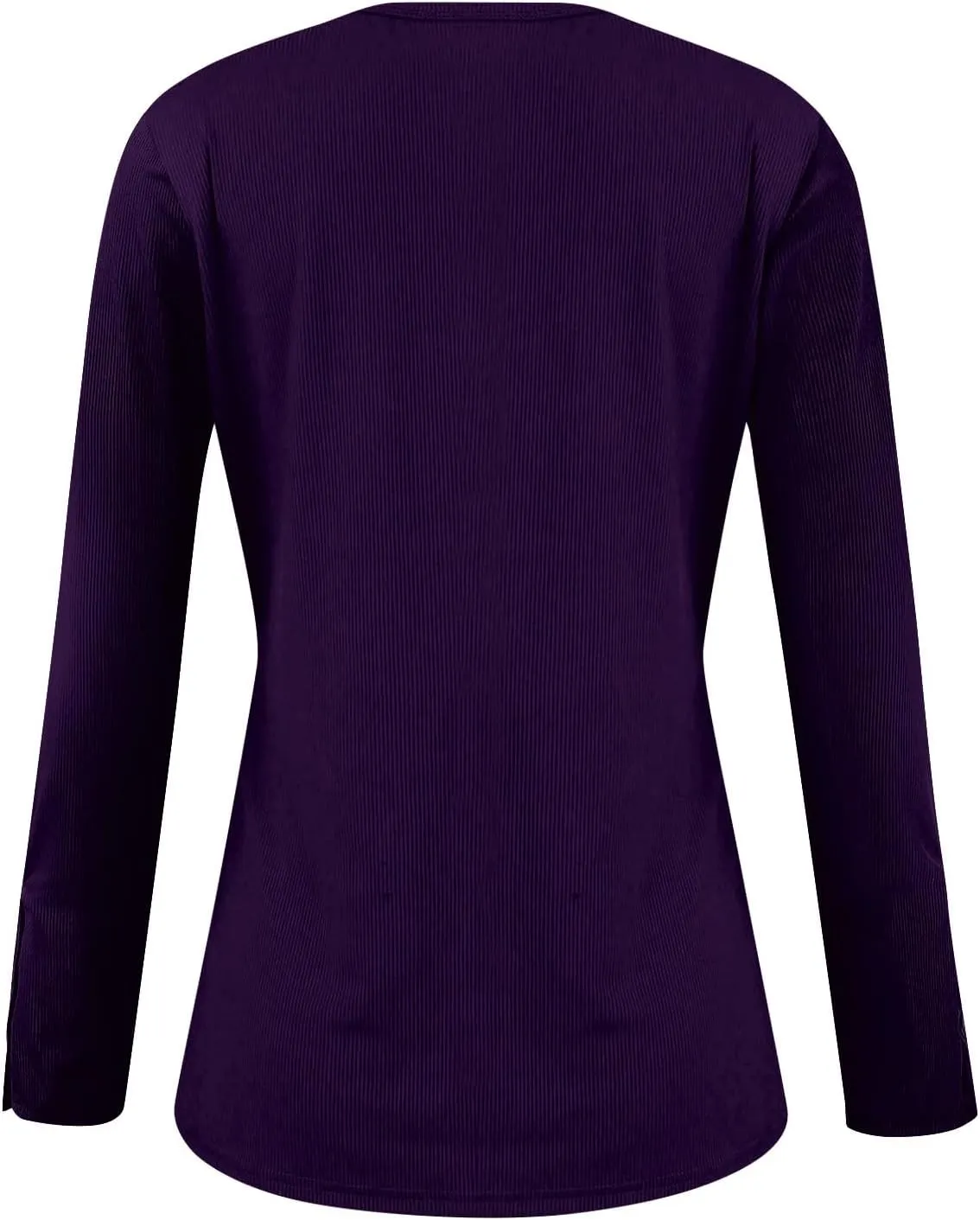 Womens Henley Tops Long Sleeve Fall Winter Henley Top Button Down Slim Fit Tops Basic Ribbed Knit T Shirts 2024