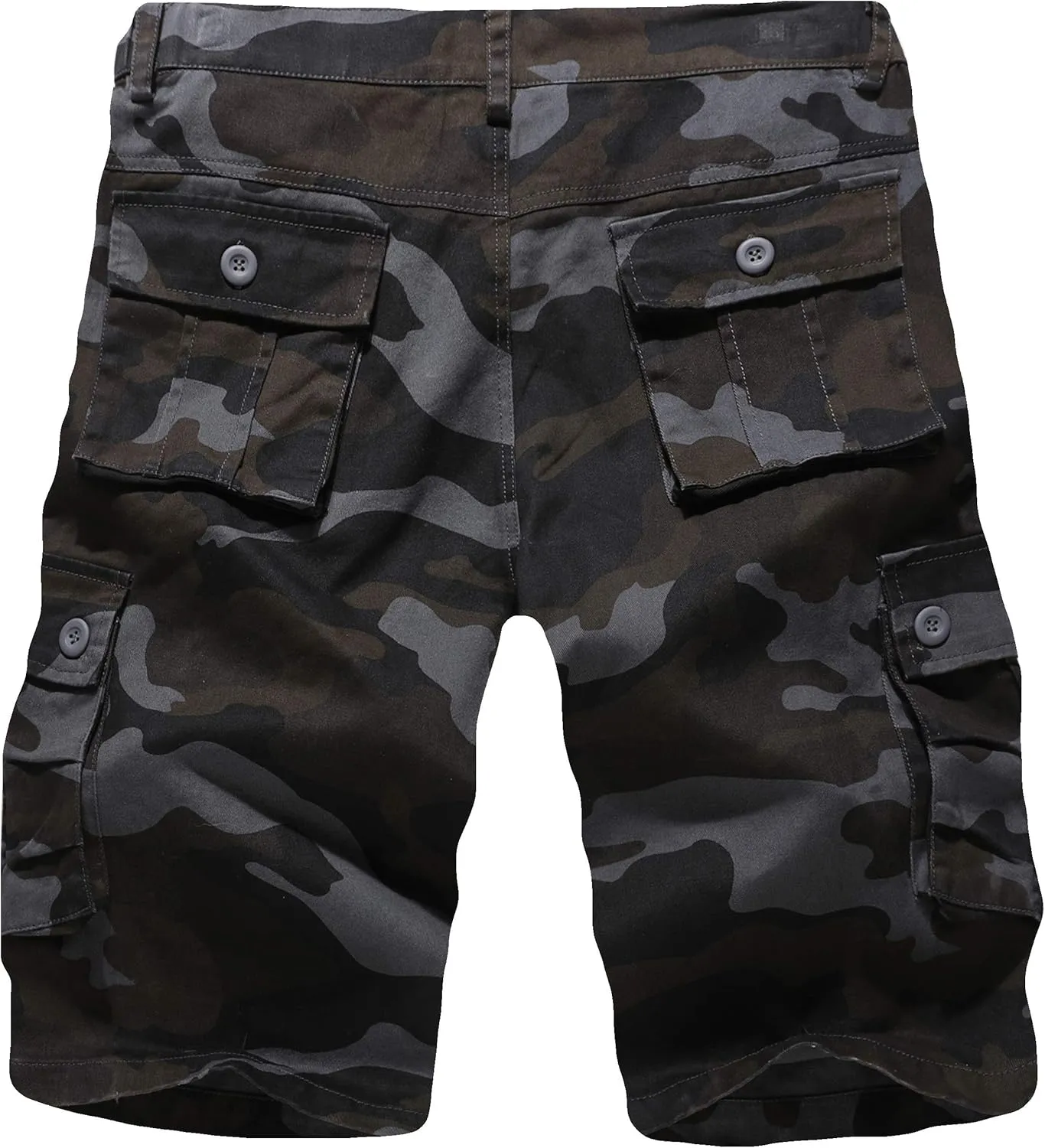zeetoo Camo Shorts for Men Classic Relaxed Fit Cargo Short Multi-Pocket Outdoor Shorts
