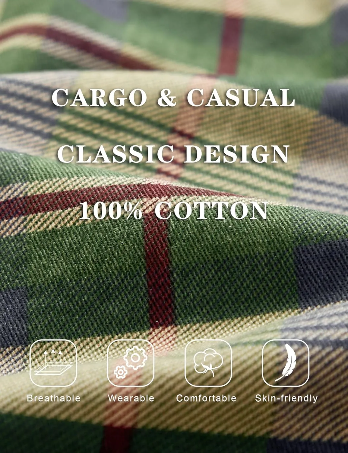 zeetoo Camo Shorts for Men Classic Relaxed Fit Cargo Short Multi-Pocket Outdoor Shorts
