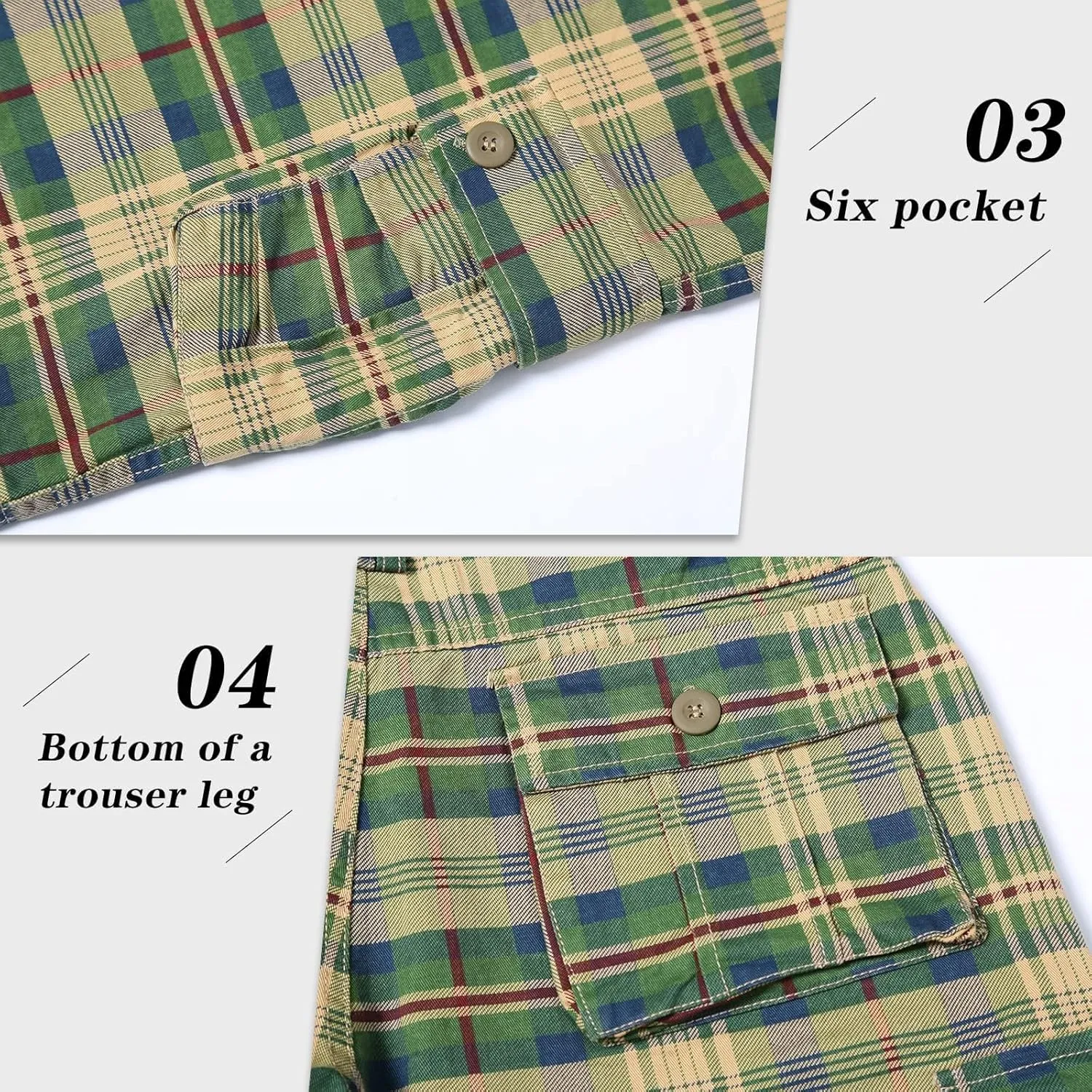 zeetoo Camo Shorts for Men Classic Relaxed Fit Cargo Short Multi-Pocket Outdoor Shorts