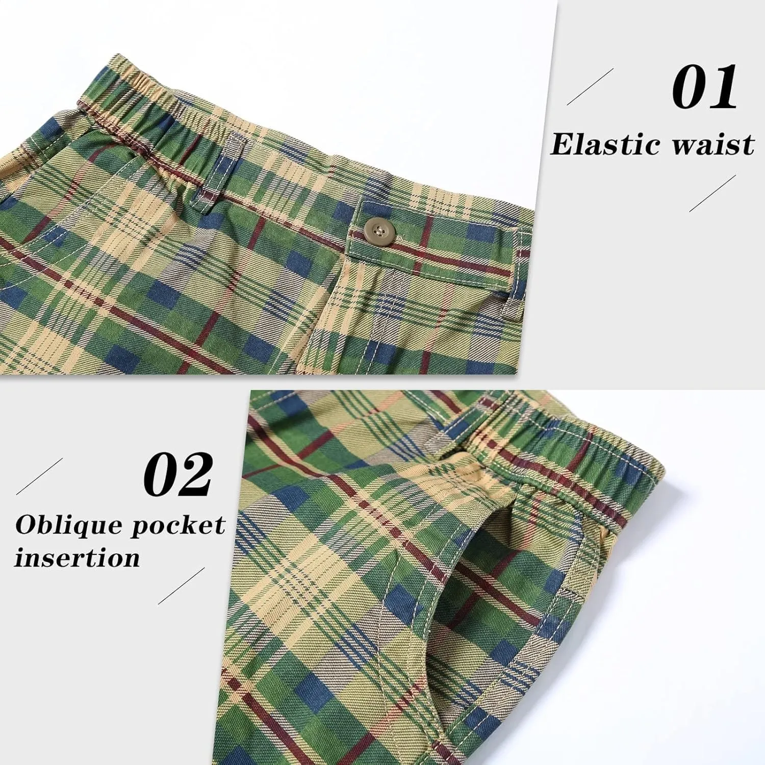 zeetoo Camo Shorts for Men Classic Relaxed Fit Cargo Short Multi-Pocket Outdoor Shorts