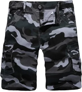 zeetoo Camo Shorts for Men Classic Relaxed Fit Cargo Short Multi-Pocket Outdoor Shorts